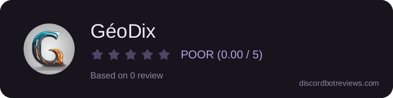 Rating widget preview for GéoDix