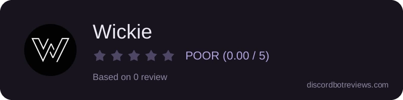 Rating widget preview for Wickie