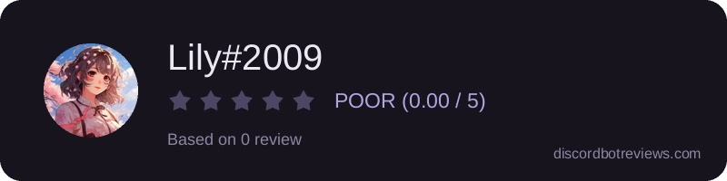 Rating widget preview for Lily#2009