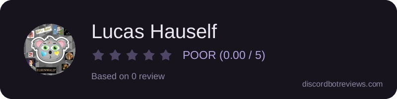 Rating widget preview for Lucas Hauself