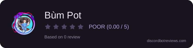 Rating widget preview for Bùm Pot