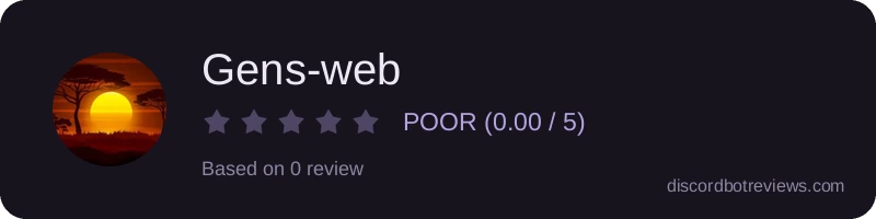 Rating widget preview for Gens-web