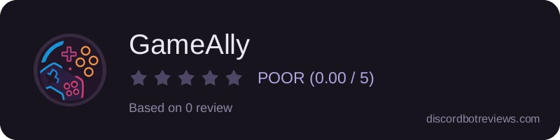 Rating banner for GameAlly