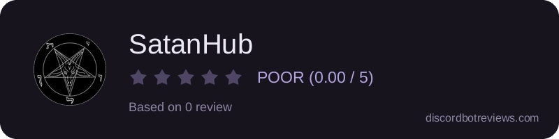Rating widget preview for SatanHub