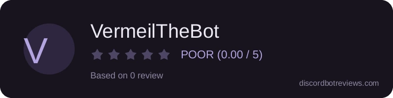Rating widget preview for VermeilTheBot