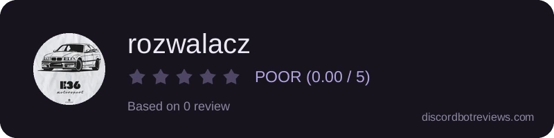 Rating widget preview for rozwalacz
