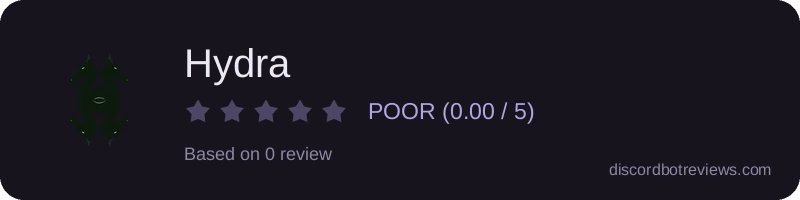 Rating widget preview for Hydra