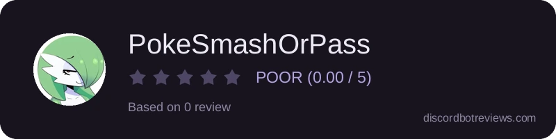Rating widget preview for PokeSmashOrPass