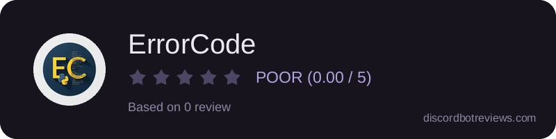Rating widget preview for ErrorCode