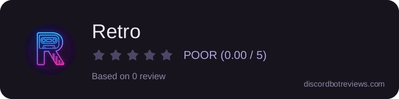 Rating widget preview for Retro