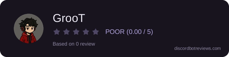 Rating banner for GrooT