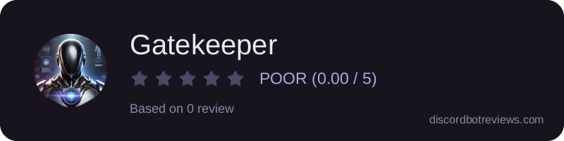 Rating widget preview for Gatekeeper