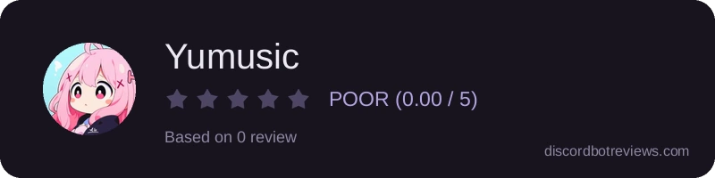 Rating widget preview for Yumusic