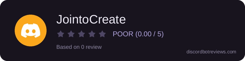 Rating widget preview for JointoCreate