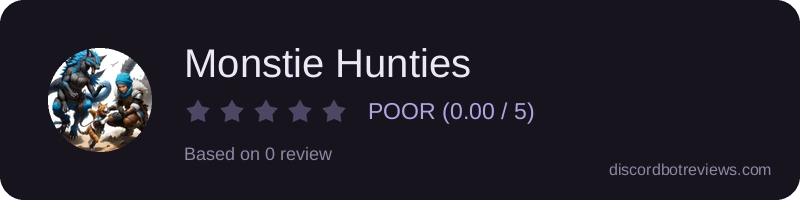 Rating widget preview for Monstie Hunties