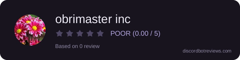 Rating widget preview for obrimaster inc