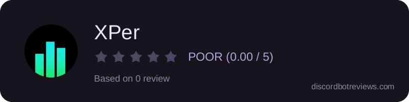 Rating widget preview for XPer