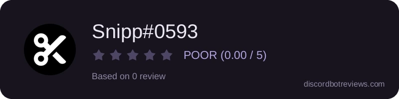 Rating widget preview for Snipp#0593