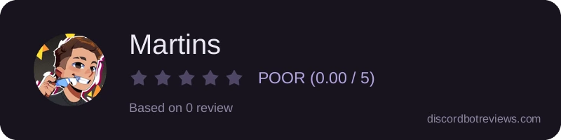 Rating widget preview for Martins