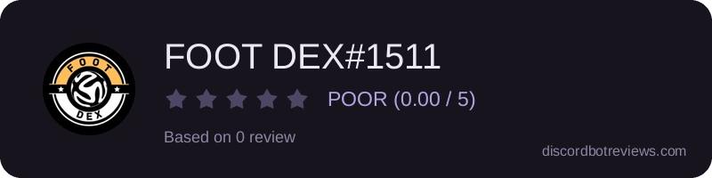 Rating widget preview for FOOT DEX#1511