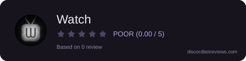 Rating banner for Watch