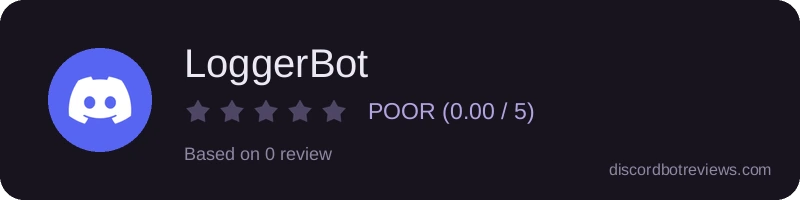 Rating widget preview for LoggerBot