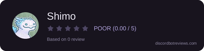 Rating widget preview for Shimo