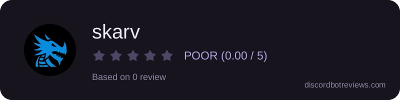 Rating widget preview for skarv