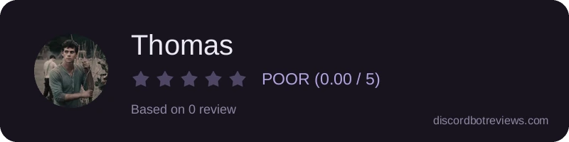 Rating widget preview for Thomas