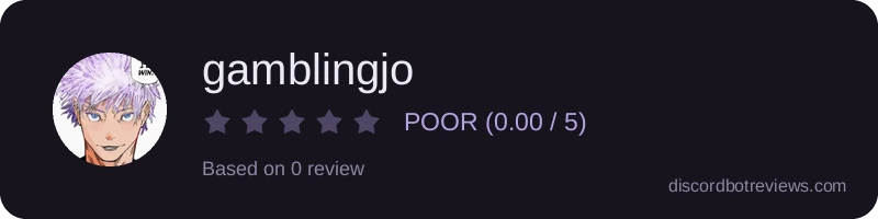Rating widget preview for gamblingjo