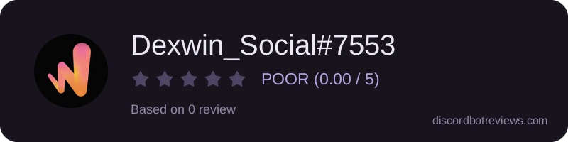 Rating widget preview for Dexwin_Social#7553