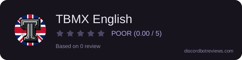 Rating widget preview for TBMX English