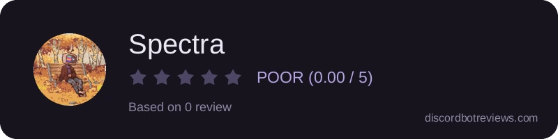 Rating widget preview for Spectra