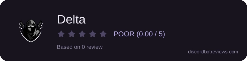 Rating widget preview for Delta