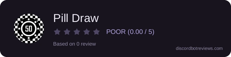 Rating widget preview for Pill Draw