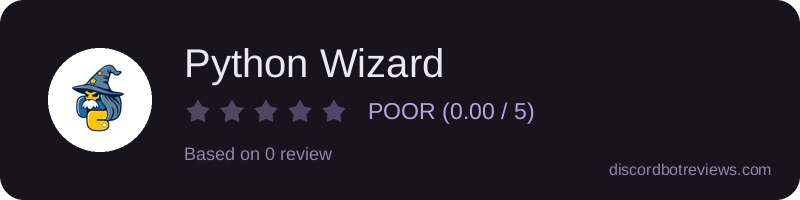 Rating banner for Python Wizard