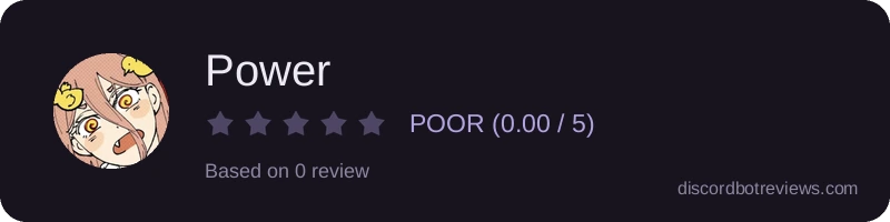 Rating widget preview for Power