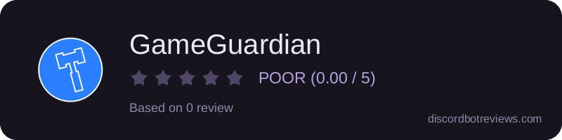 Rating widget preview for GameGuardian
