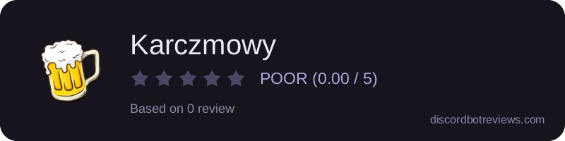 Rating widget preview for Karczmowy