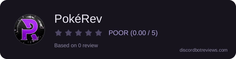 Rating widget preview for PokéRev