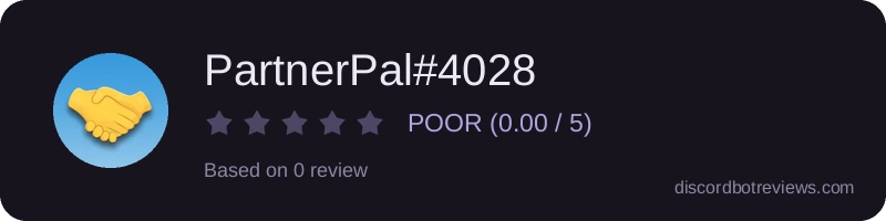 Rating widget preview for PartnerPal#4028