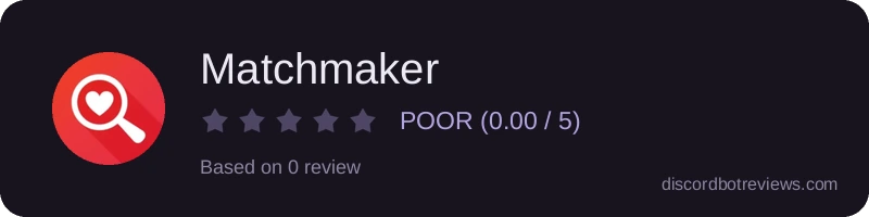 Rating widget preview for Matchmaker
