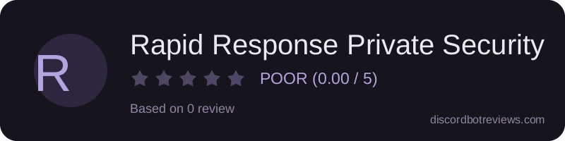 Rating banner for Rapid Response Private Security