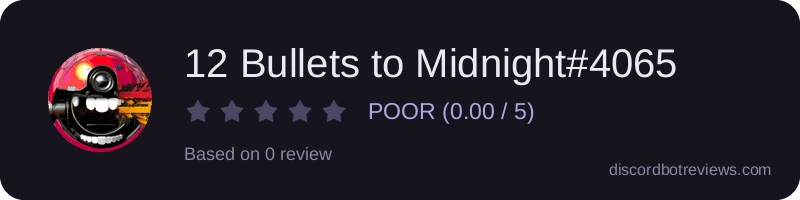 Rating widget preview for 12 Bullets to Midnight#4065