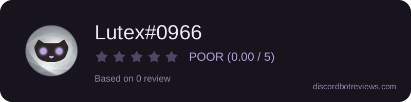 Rating widget preview for Lutex#0966