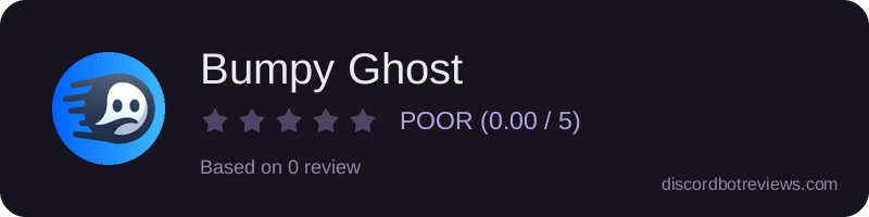Rating widget preview for Bumpy Ghost