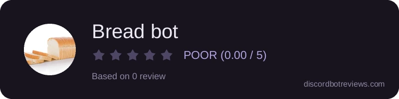 Rating banner for Bread bot
