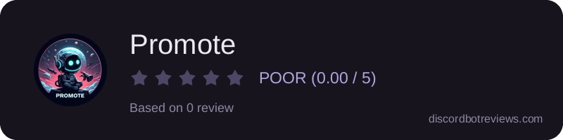 Rating widget preview for Promote