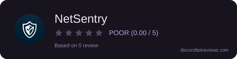 Rating widget preview for NetSentry