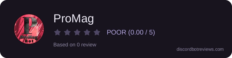 Rating widget preview for ProMag